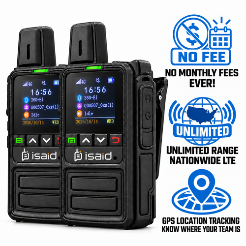 Isaid Radios 360 – Nationwide LTE Push-to-Talk Walkie-Talkie