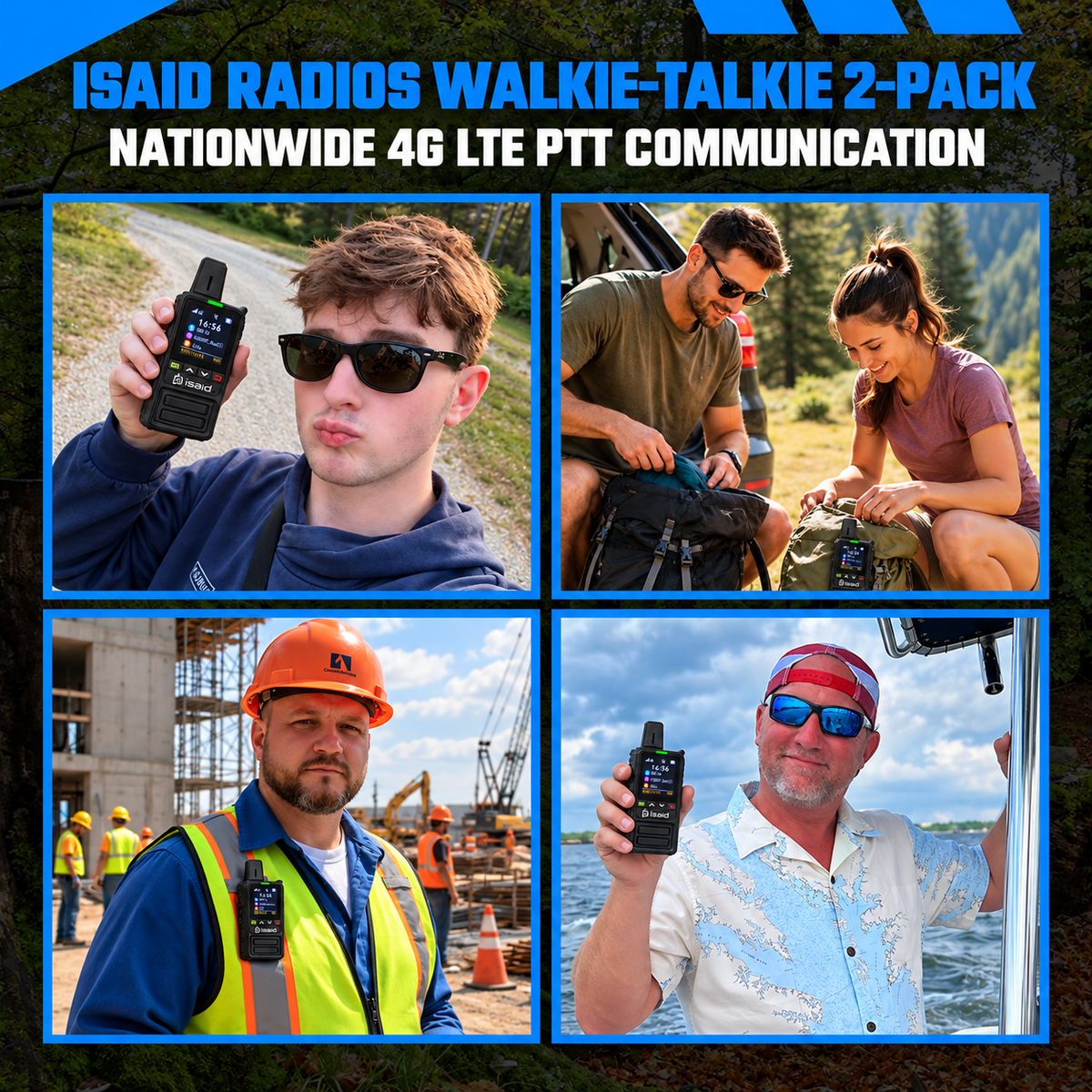 Isaid Radios 360 – Nationwide LTE Push-to-Talk Walkie-Talkie
