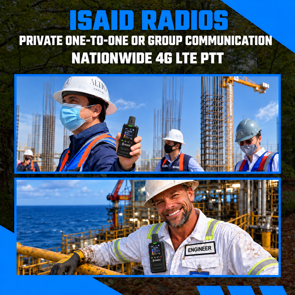 Isaid Radios 360 – Nationwide LTE Push-to-Talk Walkie-Talkie