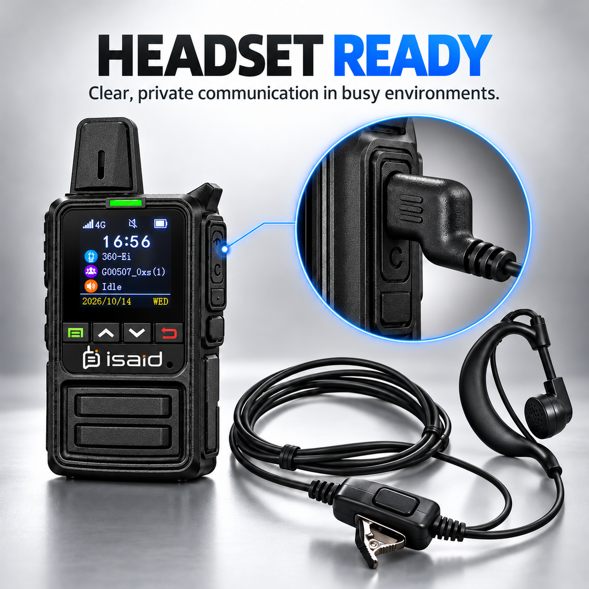 Isaid Radios 360 – Nationwide LTE Push-to-Talk Walkie-Talkie