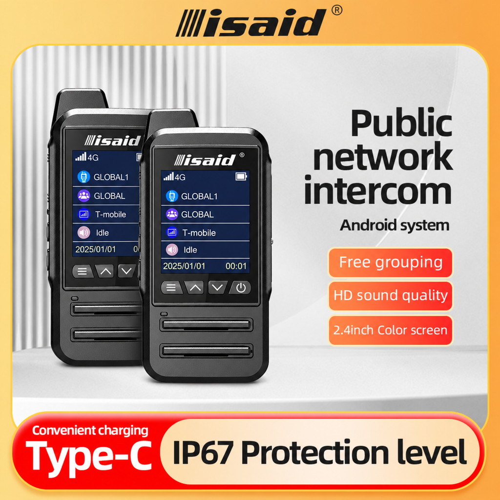 Isaid Radios H33 – Waterproof Rugged LTE + Wi-Fi Walkie-Talkie