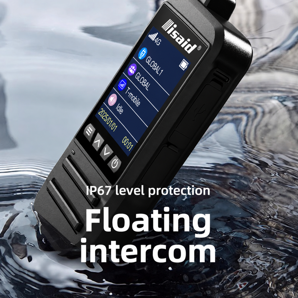 Isaid Radios H33 – Waterproof Rugged LTE + Wi-Fi Walkie-Talkie