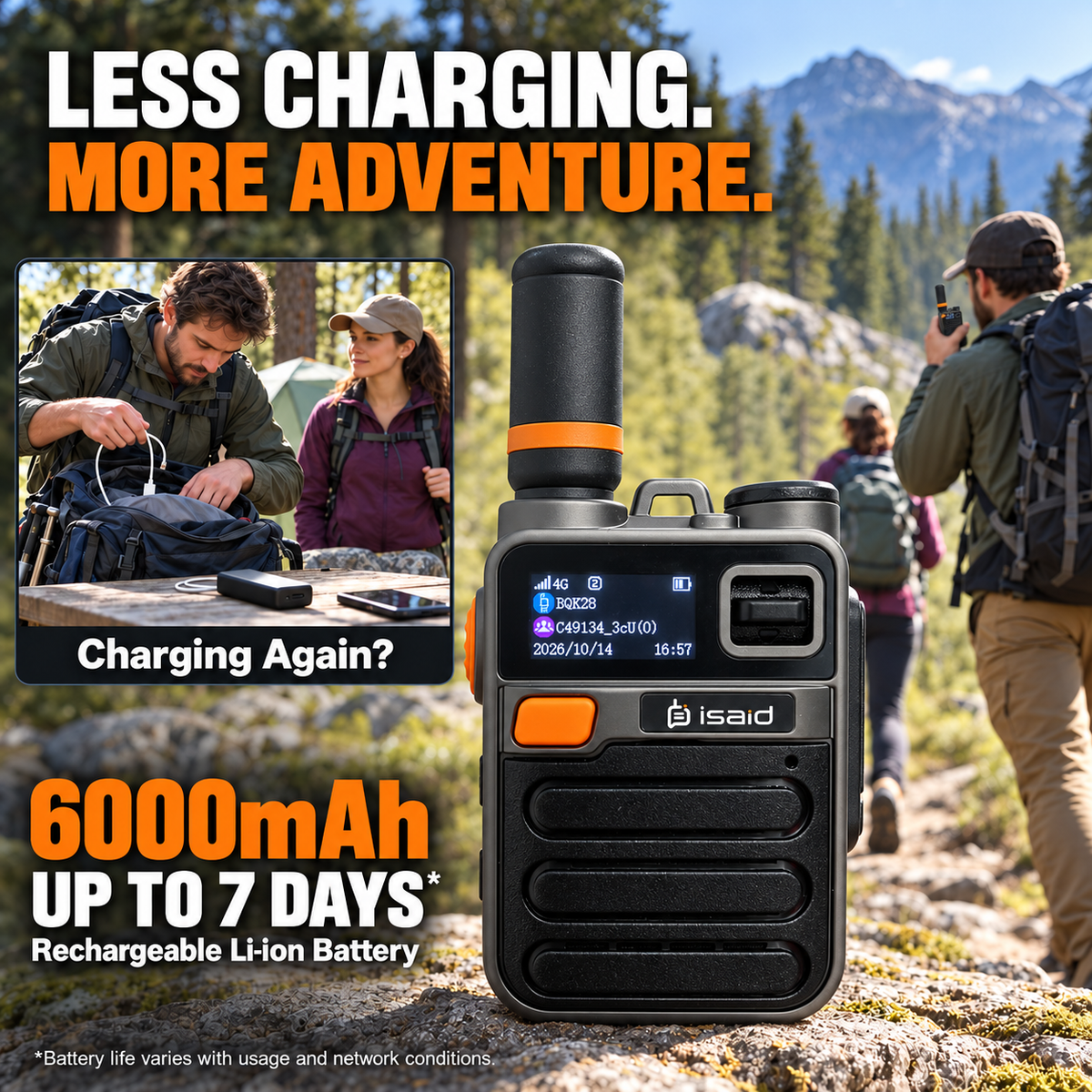 Isaid Radios K28 – Nationwide LTE Push-to-Talk Walkie-Talkie